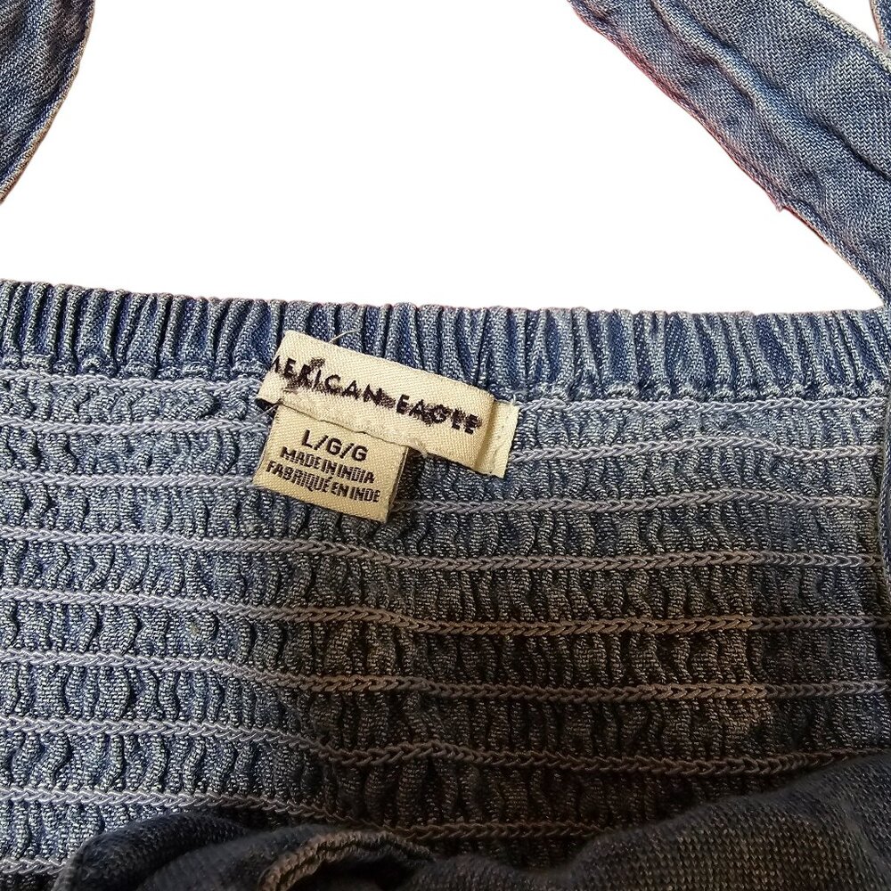American Eagle Outfitters Denim Bralette  Size L Excellent Used Condition‎ - Picture 5 of 6